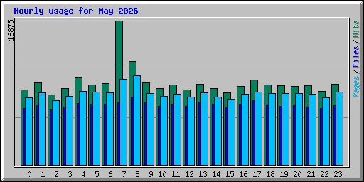 Hourly usage for May 2026
